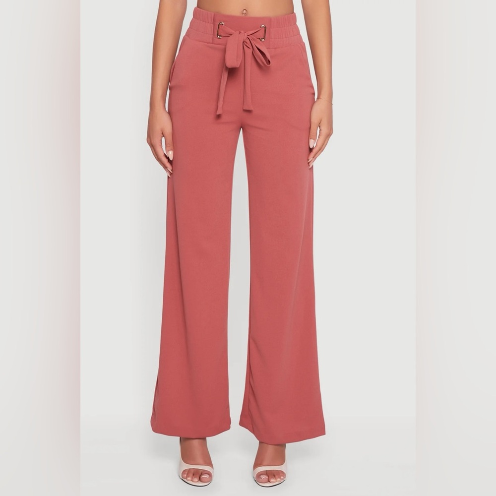 Stylish ROSE Wide-Leg Casual Office Pants